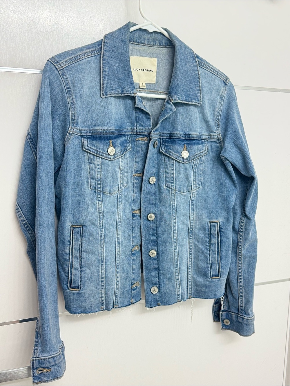 Lucky Brand Women's Light Blue Denim Jacket Size S - Picture 2 of 6